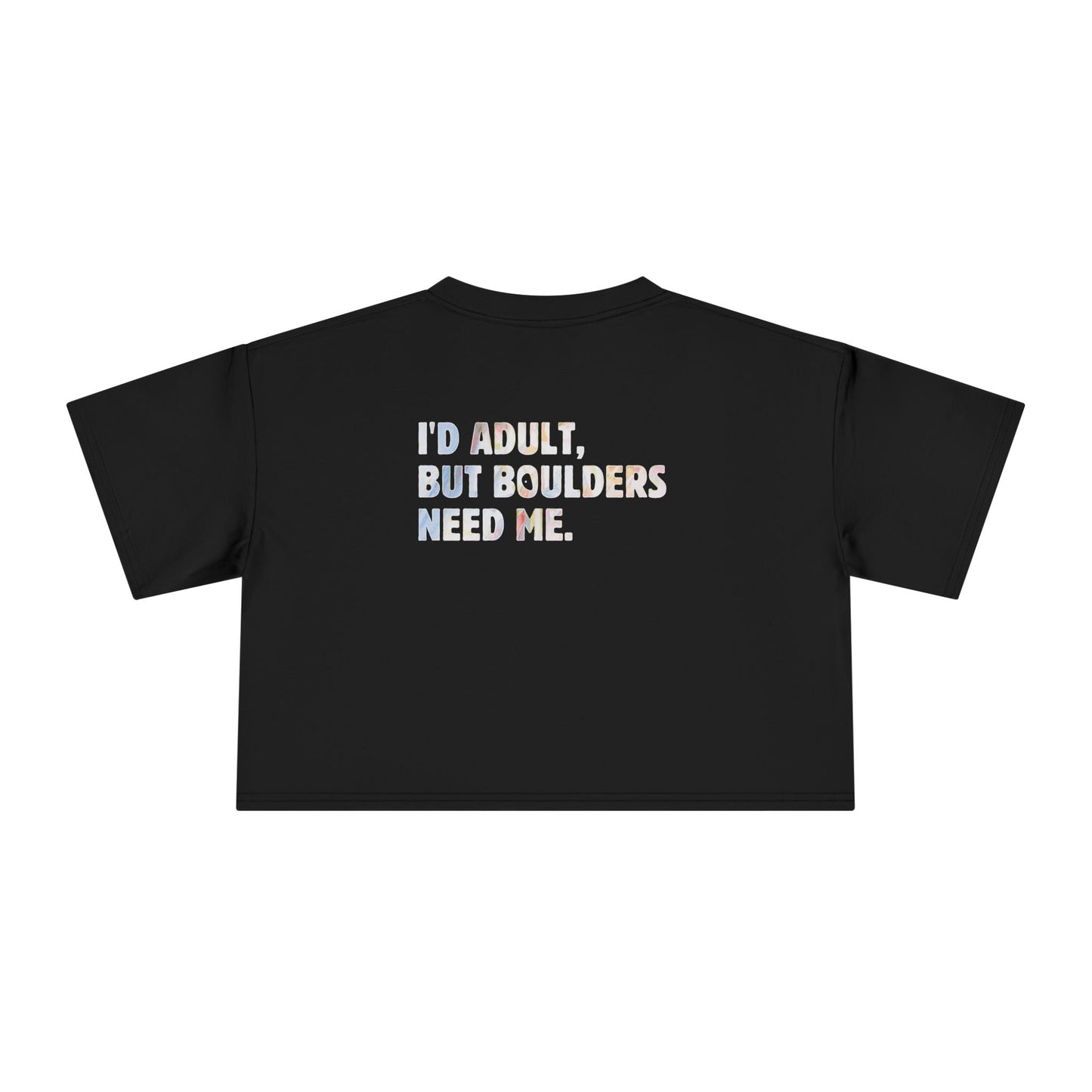 I'd adult, but... | Combed Cotton Crop Top