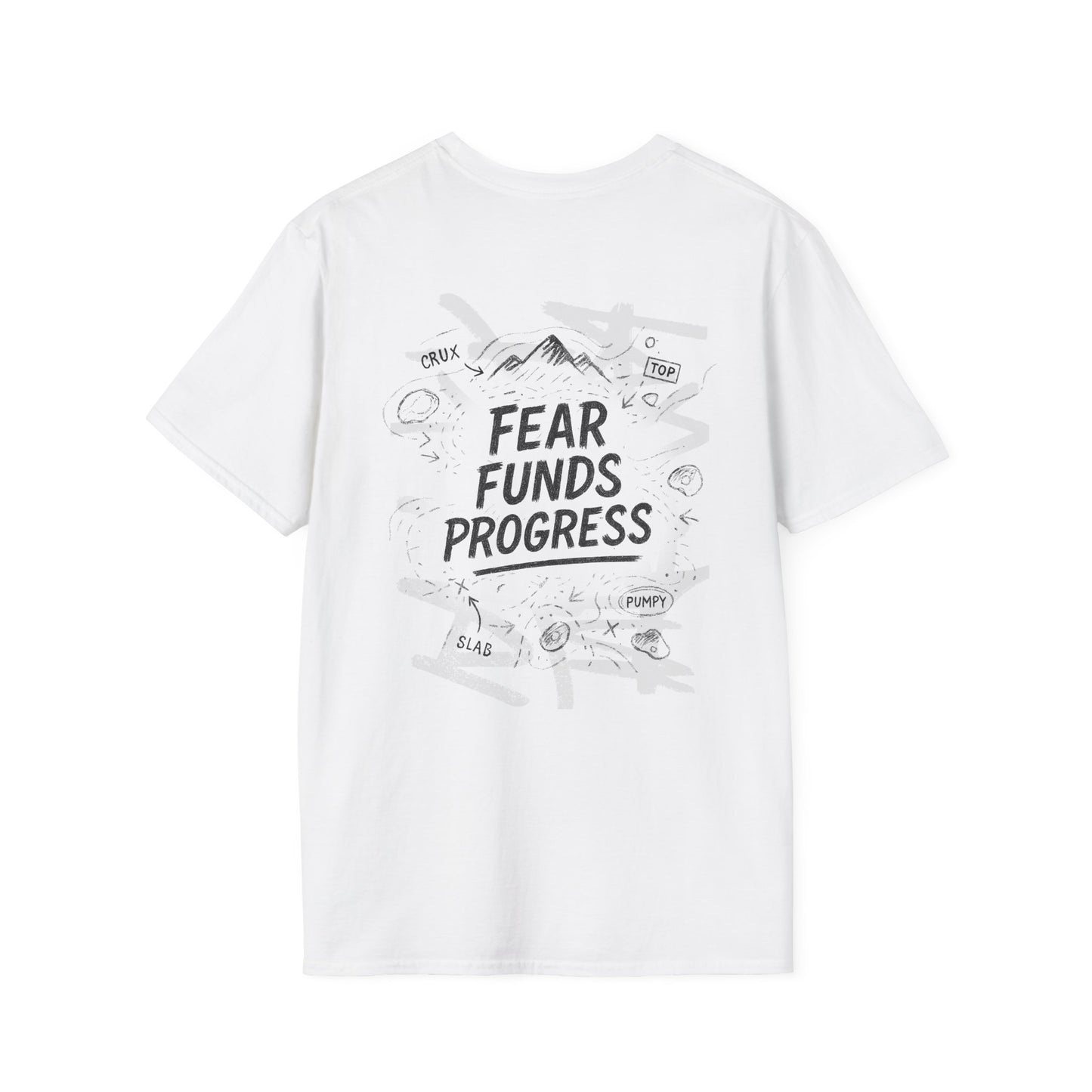 Fear Funds Progress | Light | Premium Ringspun Climbing Tee