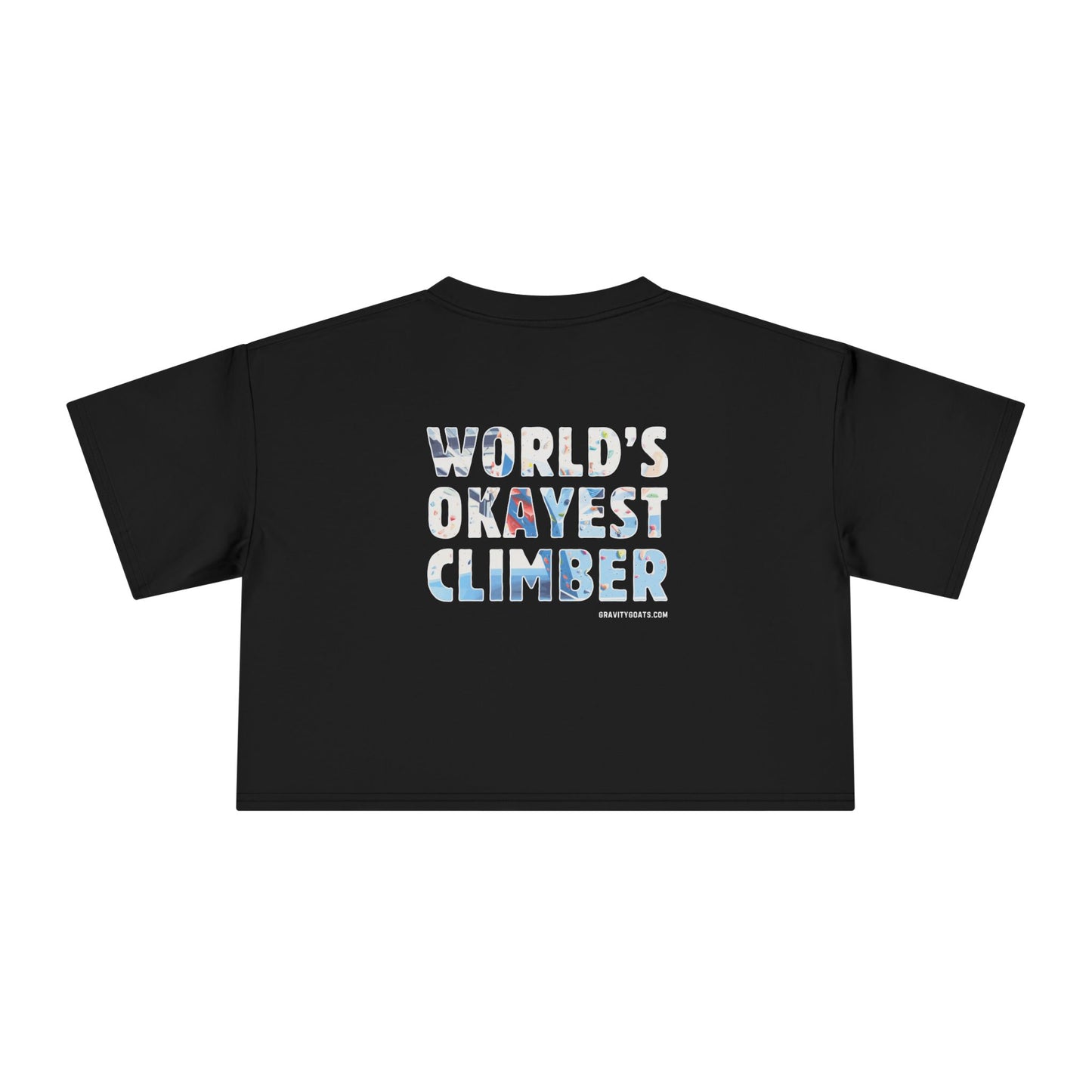 World's Okayest Climber | Combed Cotton Crop Top