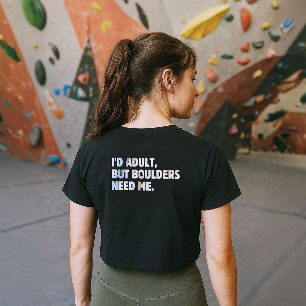 I'd adult, but... | Combed Cotton Crop Top