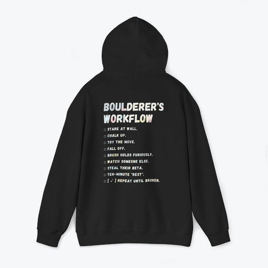 Boulderer's workflow | Heavy-Blend Climbing Hoodie