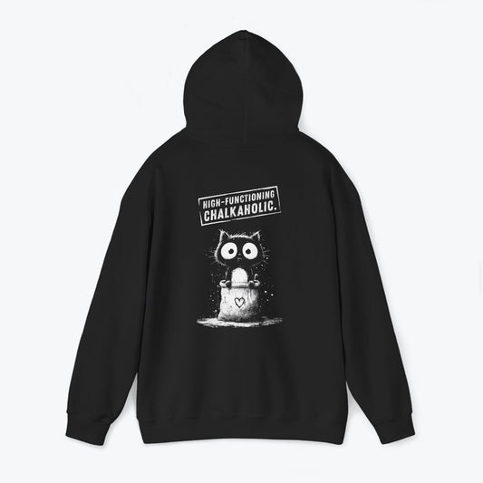 High-functioning Chalkaholic | Heavy-Blend Climbing Hoodie