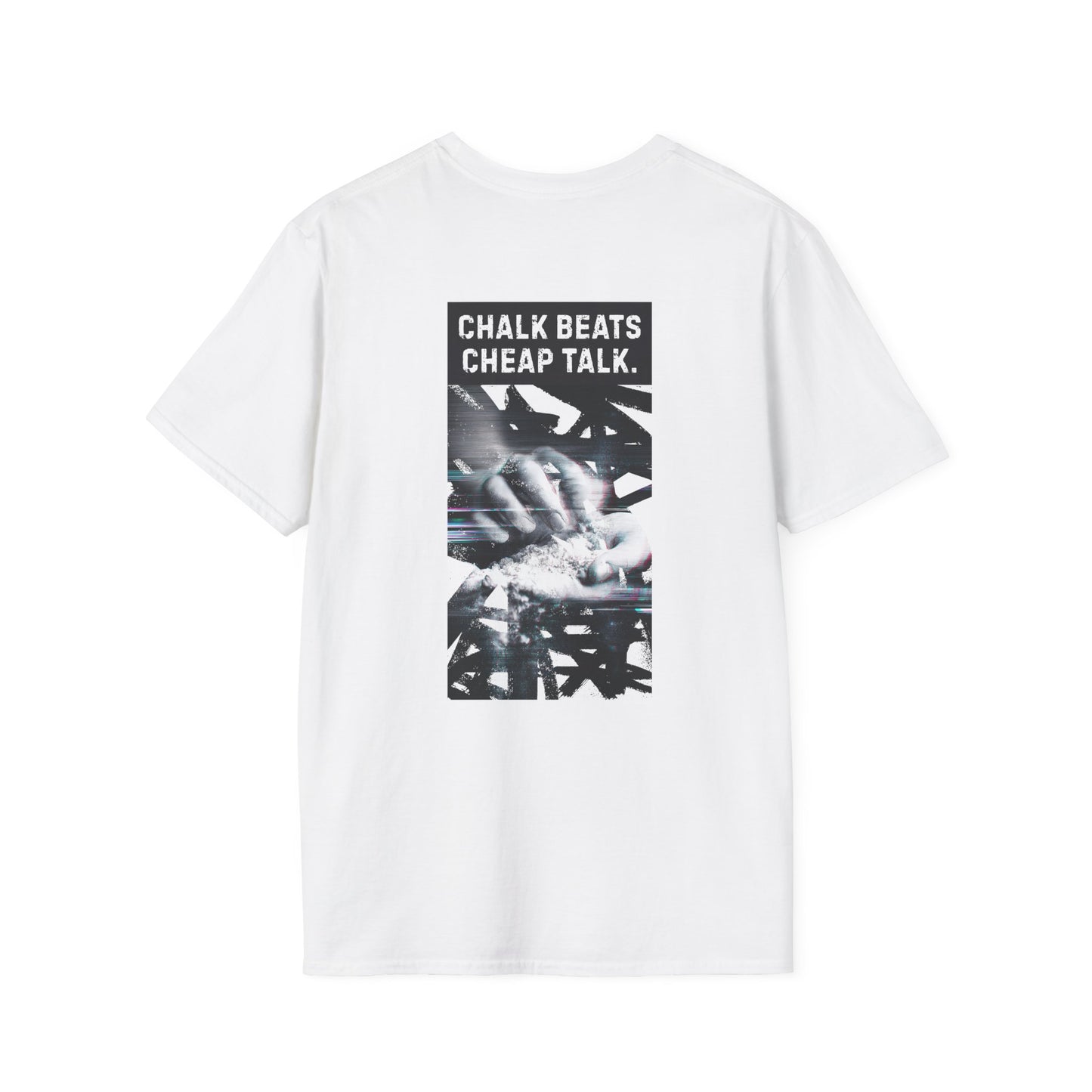 Chalk Beats Cheap Talk v2 | Light | Premium Ringspun Climbing Tee