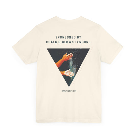 Sponsored by chalk & blown tendons | Light | Unisex T-shirt