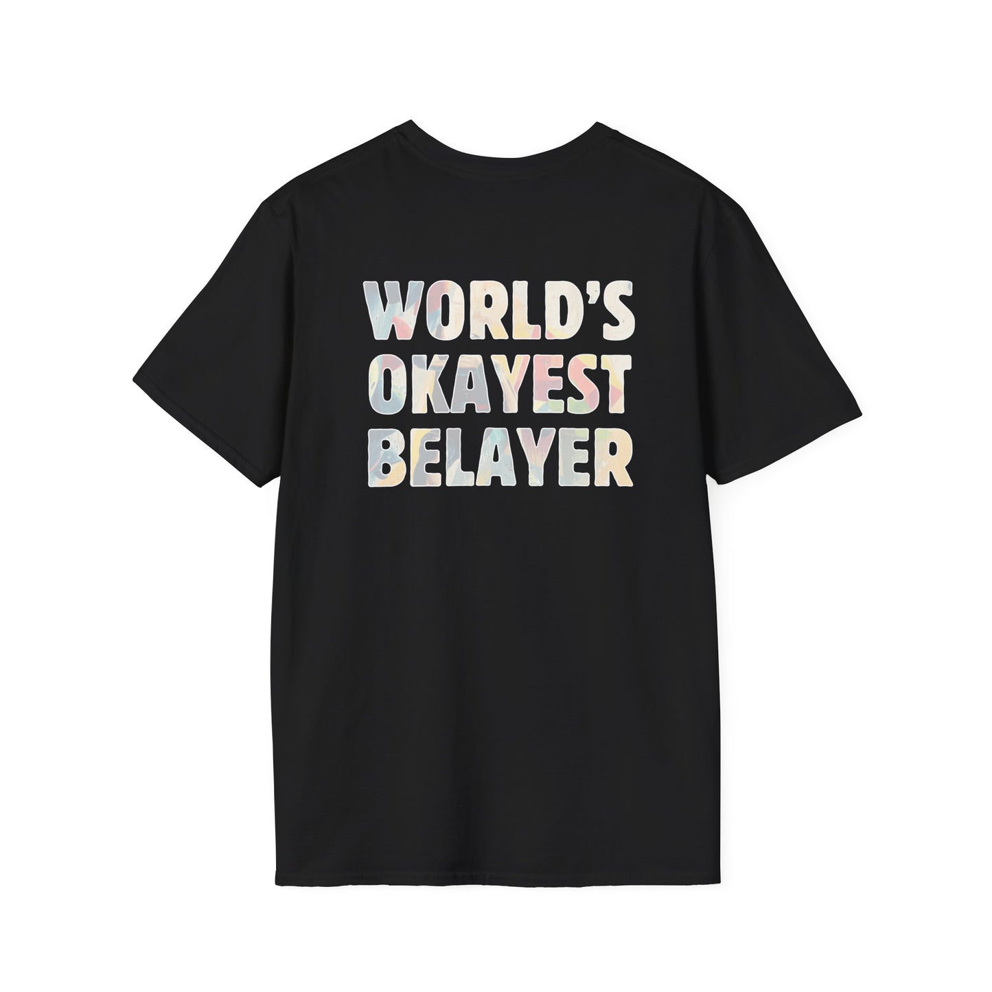 World's Okayest Belayer | Premium Ringspun Climbing Tee