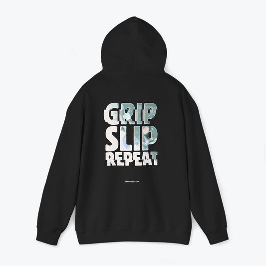 Grip Slip Repeat | Heavy-Blend Climbing Hoodie