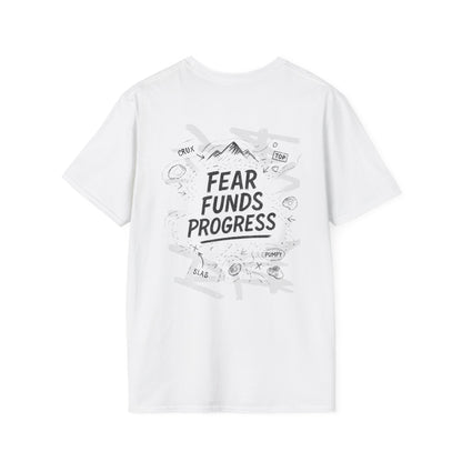Fear Funds Progress | Light | Premium Ringspun Climbing Tee