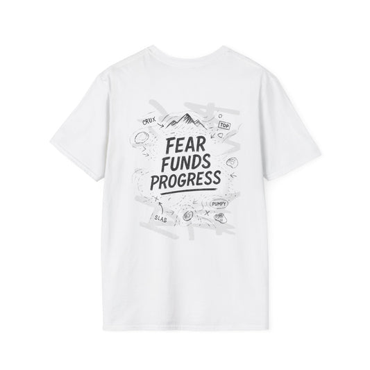 Fear Funds Progress | Light | Premium Ringspun Climbing Tee