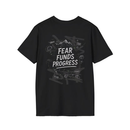 Fear Funds Progress | Dark | Premium Ringspun Climbing Tee