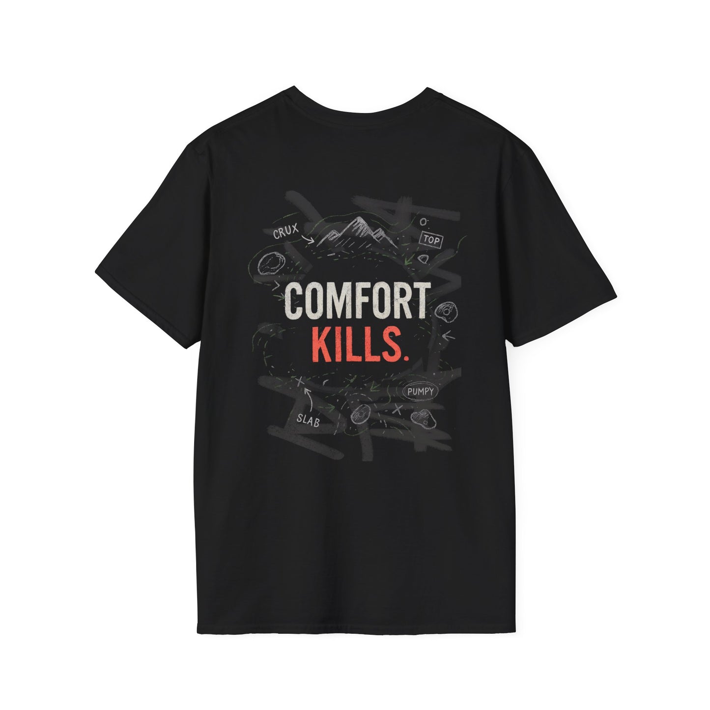 Comfort Kills. | Dark | Premium Ringspun Climbing Tee