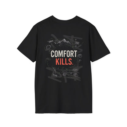Comfort Kills. | Dark | Premium Ringspun Climbing Tee