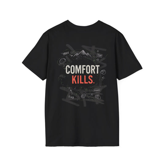 Comfort Kills. | Dark | Premium Ringspun Climbing Tee