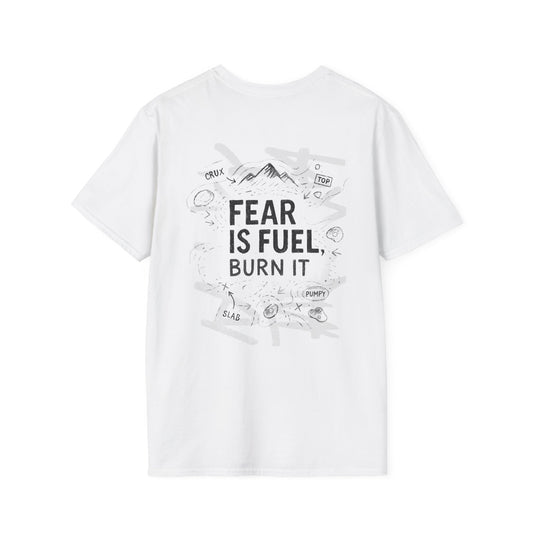 Fear is Fuel | Light | Premium Ringspun Climbing Tee