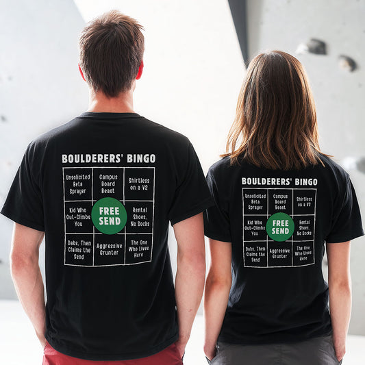 Boulderers' Bingo | Premium Ringspun Climbing Tee