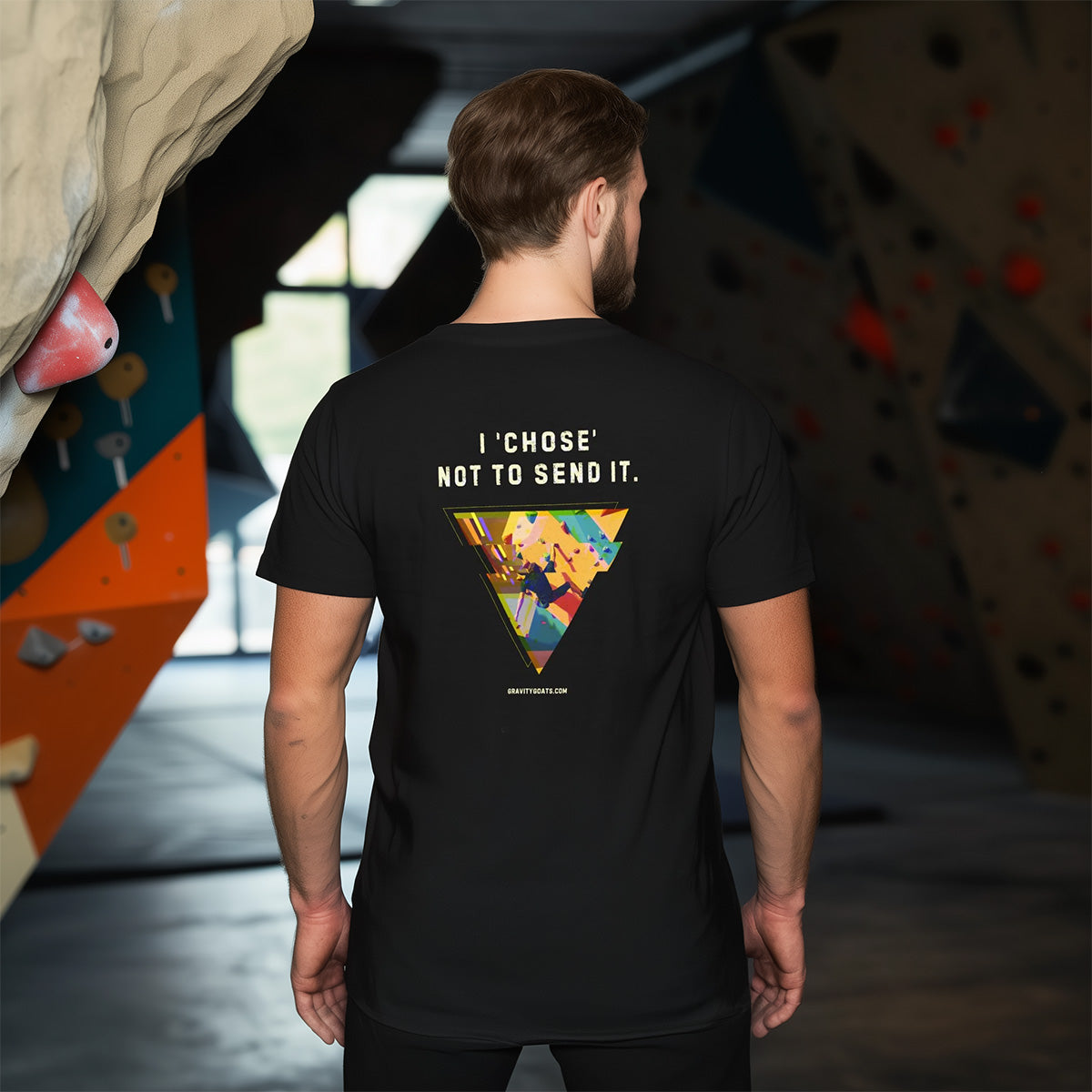 I 'chose' not to send it – Dark Edition | Premium Ringspun Climbing Tee