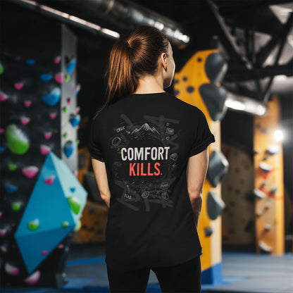 Comfort Kills. | Dark | Premium Ringspun Climbing Tee