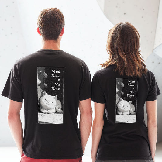 Wall Time = Me Time | Premium Ringspun Climbing Tee