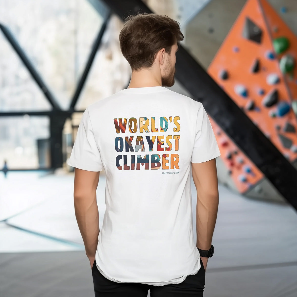 World's Okayest Climber – Light Edition | Premium Ringspun Climbing Tee