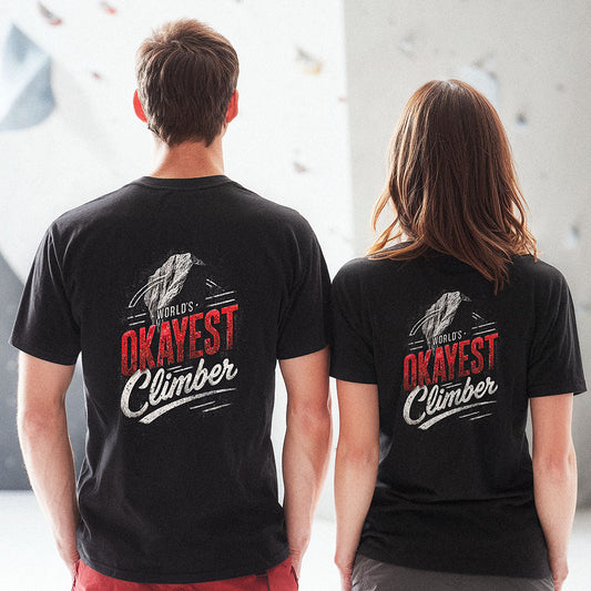 World's Okayest Climber V2 | Premium Ringspun Climbing Tee