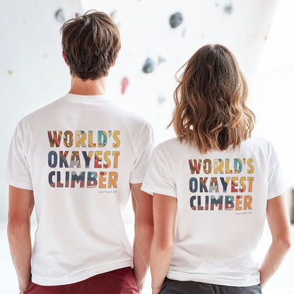 World's Okayest Climber – Light Edition | Premium Ringspun Climbing Tee